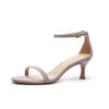 Summer Women Sandals Open Toe shoes Suede Round head 6.5 CM Women's thin heel Women Office Shoes