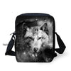 Twoheartsgirl Blue Wolf School Backpack for Teenage Boys Girls Children School Bag Set Student Book Bags Mochila Escolar