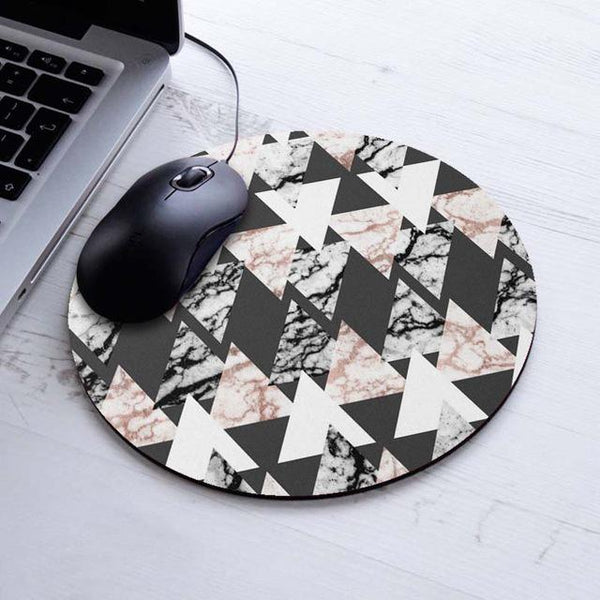 New Marble Printed Desk Mat Quality Office Desk 22*22cm Organizer School Supplies Mouse Desk Tools Office Desk Accessories Set