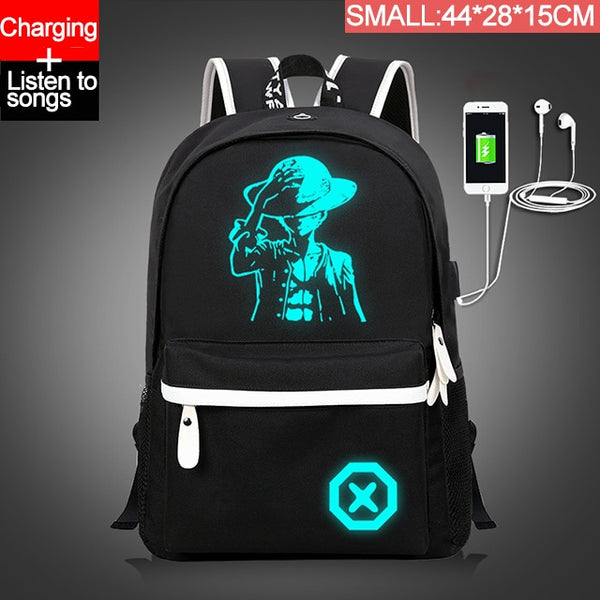 Children Backpack School Bags For Boy Girls Anime Luminous School Backpack Kids Waterproof Book Bag USB Charging SchoolBag Gift