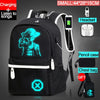 Children Backpack School Bags For Boy Girls Anime Luminous School Backpack Kids Waterproof Book Bag USB Charging SchoolBag Gift