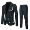 2 Piece( Jacket+pant ) Set Men's Business Groomsman Suit Blazers Jacket Pants Vest Sets Male Fashion Slim Suits Wedding Party