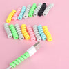 10pcs Spiral Cable protector Data Line Desk Set Earphone Cable Organizer Wire Data Line Holder Winder Wrap Cord Desk Accessories