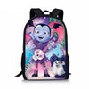 HaoYun Children's School Backpack Vampirina Print Pattern School Book Bags Cartoon Arts Girl Design 3PCs Set Students Bags