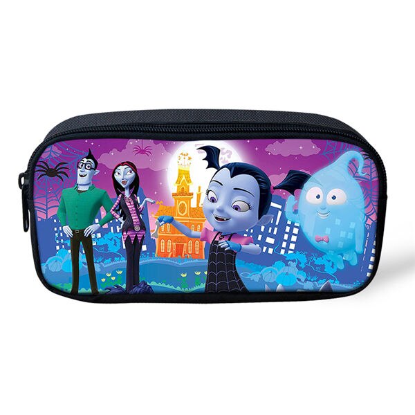 HaoYun Children's School Backpack Vampirina Print Pattern School Book Bags Cartoon Arts Girl Design 3PCs Set Students Bags