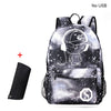 DIOMO Cool Luminous School Bags for Boys and Girls Backpack with USB Charging Anime Backpack For Teenager Girls Anti-theft