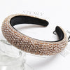 CN Baroque Full Crystal Hair Bands For Women Lady Luxury Shiny Padded Diamond Headband Hair Hoop Fashion Hair Accessories