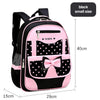 DIOMO 6-12 Year Old child's School Bag Set for Girl Fashion Dot Cute Bow School Backpack Starting School The Best Gift for Girl