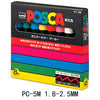 UNI POSCA Marker Pen Set POP Poster Advertising Graffiti Pen PC-1M PC-3M PC-5M PC-8K PC-17K Round Head Oily Paint Pen