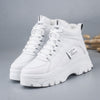 FUJIN / Women's casual sneakers; winter sneakers with plush fur; warm women's shoes; women's shoes with lacing; women's shoes on