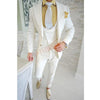 2020 Fashion Lattice Men's Suit Slim Fit Prom Wedding Suits for Men Groom Tuxedo Jacket Pants Set Custom White Casual Men Blazer