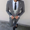 2020 Fashion Lattice Men's Suit Slim Fit Prom Wedding Suits for Men Groom Tuxedo Jacket Pants Set Custom White Casual Men Blazer