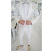 2020 Fashion Lattice Men's Suit Slim Fit Prom Wedding Suits for Men Groom Tuxedo Jacket Pants Set Custom White Casual Men Blazer