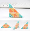 Hethrone 1PC Triangle Rubber Erasers Durable Flexible Pencil Eraser Students gomas de borrar Creative DIY kawaii Erasers for kid