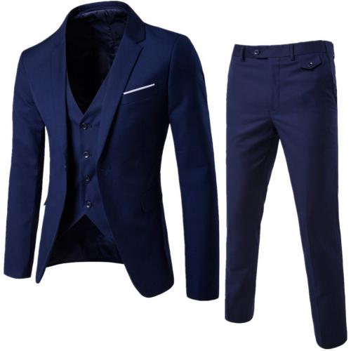 3Pcs/Set Luxury Plus Size Men Suit Set Formal Blazer+Vest+Pants Suits Sets Asian Size For Men's Wedding Office Business Suit Set