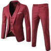 3Pcs/Set Luxury Plus Size Men Suit Set Formal Blazer+Vest+Pants Suits Sets Asian Size For Men's Wedding Office Business Suit Set