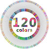 UP to 120 Colors Felt Tip Pens Colouring Pens for Adults Pack Watercolour Brush Pens Include 2mm Brush tip and 0.4mm fine tip