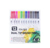 UP to 120 Colors Felt Tip Pens Colouring Pens for Adults Pack Watercolour Brush Pens Include 2mm Brush tip and 0.4mm fine tip