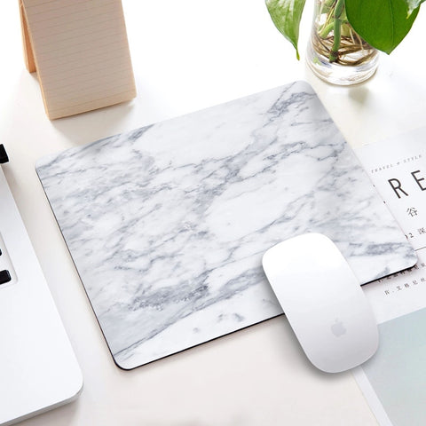 Marble Non-slip Mouse Pad Office Desk Mat Desktop Accessories Rubber School Supplies Office Desk Organizer Computer Games Pad