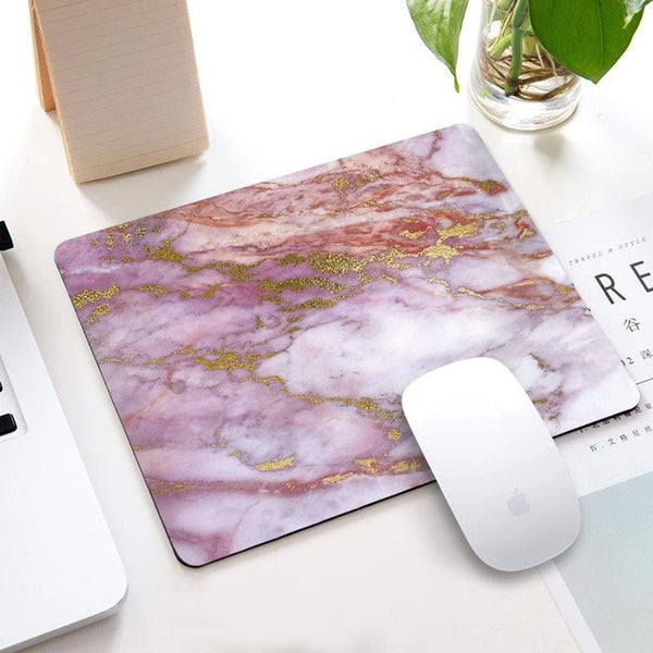 Marble Non-slip Mouse Pad Office Desk Mat Desktop Accessories Rubber School Supplies Office Desk Organizer Computer Games Pad