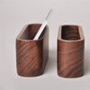 1Pc Wooden Business Card Holders Note Holder Display Device Card Stand Holder Office Desk Accessories Organizer