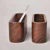 1Pc Wooden Business Card Holders Note Holder Display Device Card Stand Holder Office Desk Accessories Organizer