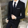 3Pcs/Set Luxury Plus Size Men Suit Set Formal Blazer +Vest +Pants Suits Sets Oversize For Men's Wedding Office Business Suit Set