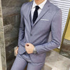 3Pcs/Set Luxury Plus Size Men Suit Set Formal Blazer +Vest +Pants Suits Sets Oversize For Men's Wedding Office Business Suit Set