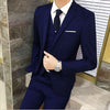 3Pcs/Set Luxury Plus Size Men Suit Set Formal Blazer +Vest +Pants Suits Sets Oversize For Men's Wedding Office Business Suit Set