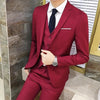 3Pcs/Set Luxury Plus Size Men Suit Set Formal Blazer +Vest +Pants Suits Sets Oversize For Men's Wedding Office Business Suit Set