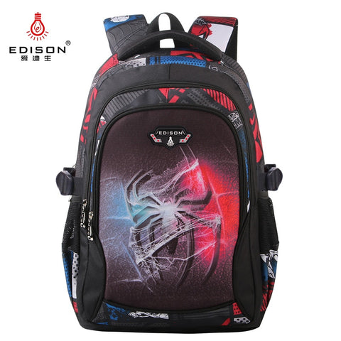 Edison New School Bag Children Backpack Boy Girl School Backpack Miracle Series Cartoon Student Bag 3D Printing Offload Backpack