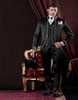 Classic Style Embroidery Groom Tuxedos Groomsmen Men's Wedding Prom Suits Custom Made (Jacket+Pants+Vest) K:1906