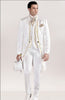 Classic Style Embroidery Groom Tuxedos Groomsmen Men's Wedding Prom Suits Custom Made (Jacket+Pants+Vest) K:1906