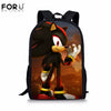 FORUDESIGNS New Arrival Cartoon Sonic Printing Boys Girls School Backpack School Bag Children Mochilas Escolares Bolsa Freeship