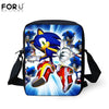 FORUDESIGNS New Arrival Cartoon Sonic Printing Boys Girls School Backpack School Bag Children Mochilas Escolares Bolsa Freeship