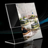 A6 Transparent Acrylic Display Stand Desk Shelf Box Display Card Office Accessories Business Stand Desktop Holder Storage E2S5