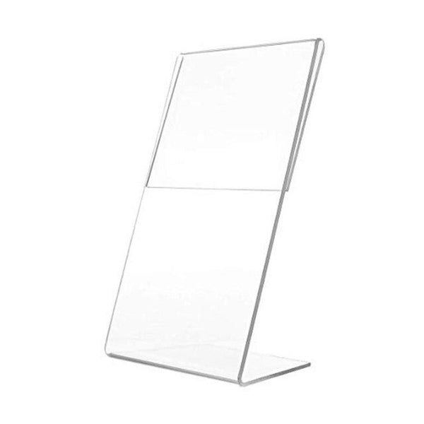 A6 Transparent Acrylic Display Stand Desk Shelf Box Display Card Office Accessories Business Stand Desktop Holder Storage E2S5