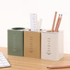 1pc Desktop Square Pen Holder Desk Organizer Box Office School Cute Plastic Makeup Organizer Storage Box Pen Pencil Pot Cosmetic