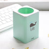 1pc Desktop Square Pen Holder Desk Organizer Box Office School Cute Plastic Makeup Organizer Storage Box Pen Pencil Pot Cosmetic