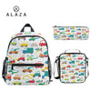 ALAZA 3pcs/set Small Kindergarten Backpack Children School Bags Kids Dinosaur print Schoolbag Baby Toddler Bag Mochila Infantil