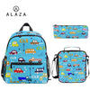 ALAZA 3pcs/set Small Kindergarten Backpack Children School Bags Kids Dinosaur print Schoolbag Baby Toddler Bag Mochila Infantil