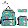 ALAZA 3pcs/set Small Kindergarten Backpack Children School Bags Kids Dinosaur print Schoolbag Baby Toddler Bag Mochila Infantil