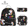 ALAZA 3pcs/set Small Kindergarten Backpack Children School Bags Kids Dinosaur print Schoolbag Baby Toddler Bag Mochila Infantil