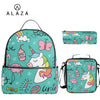 ALAZA 3pcs/set Small Kindergarten Backpack Children School Bags Kids Dinosaur print Schoolbag Baby Toddler Bag Mochila Infantil