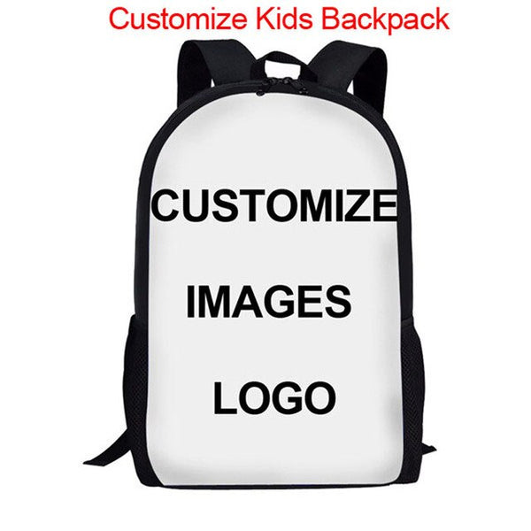 Children School Bags Funny 3D Wolf Print Large Shoulder Backpack 3Pcs/Set Kids Book Bag Custom Students Bookbag Mochilas Colegio