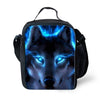 Children School Bags Funny 3D Wolf Print Large Shoulder Backpack 3Pcs/Set Kids Book Bag Custom Students Bookbag Mochilas Colegio