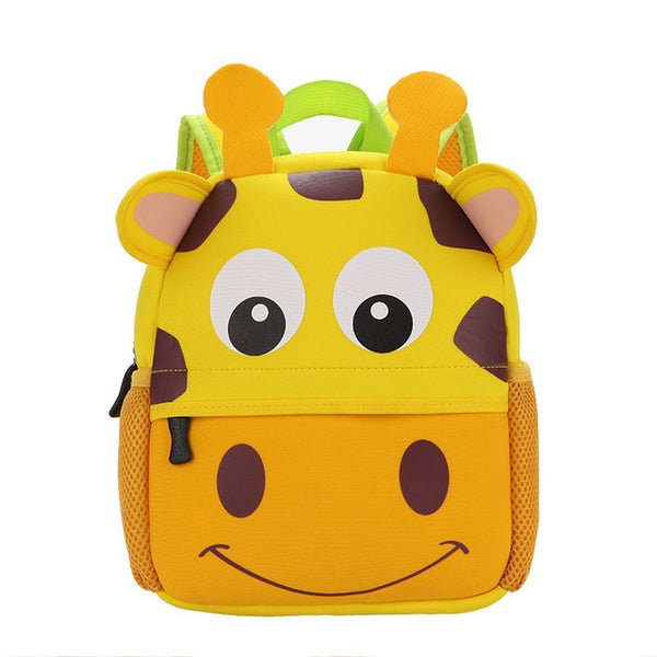 2020 New 3D Animal Children Backpacks Brand Design Girl Boys Backpack Toddler Kids Neoprene School Bags Kindergarten Cartoon Bag