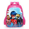 fashion printed ladybug schoolbag girl elementary school children comfortable wear-resistant cartoon lightening pink backpack