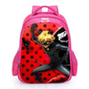 fashion printed ladybug schoolbag girl elementary school children comfortable wear-resistant cartoon lightening pink backpack