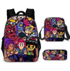 Leon Spike Shell Game School Bag for Teenager Boys Girls Kids Personized Schoolbag 3pcs sets Supplier Children Hot Game Backpack